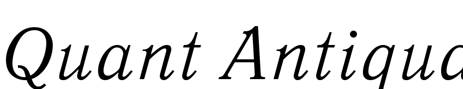 Quant Antiqua C Italic cкачати шрифт безкоштовно